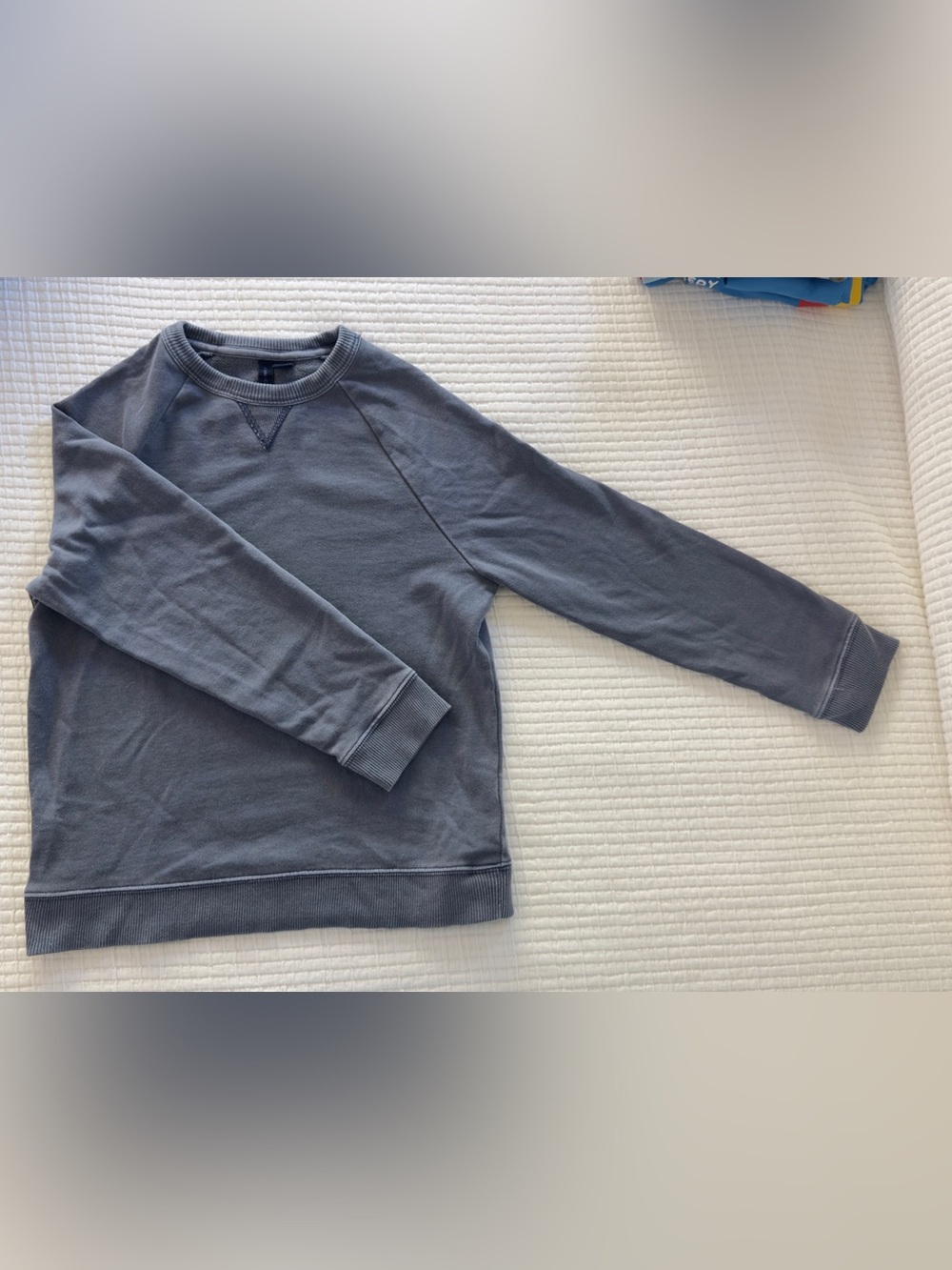 Janie and Jack Slate Blue Crewneck Sweater